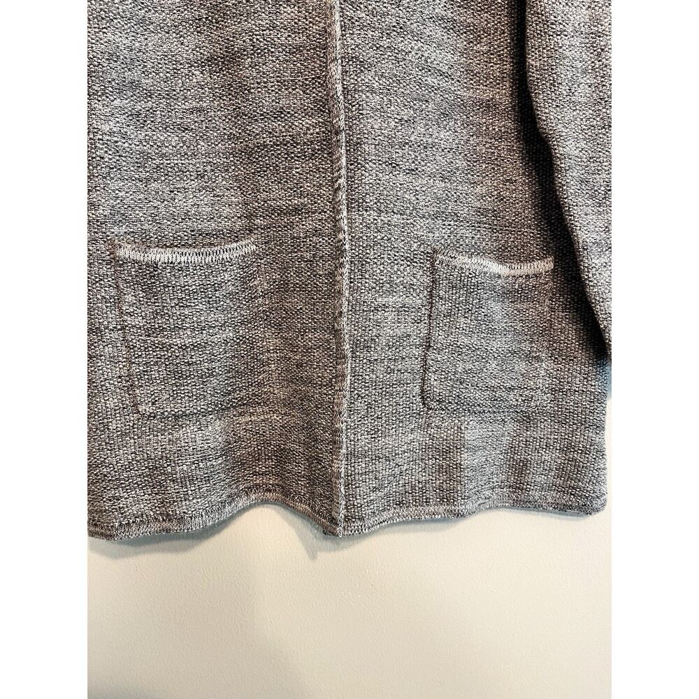 J. Jill Wearever Collection Gray Cotton Blend Sweater Cardigan Blazer Medium - Picture 13 of 16